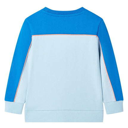 Sweatshirt til børn str. 104 blå og lyseblå