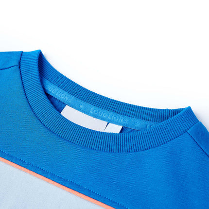 Sweatshirt til børn str. 104 blå og lyseblå