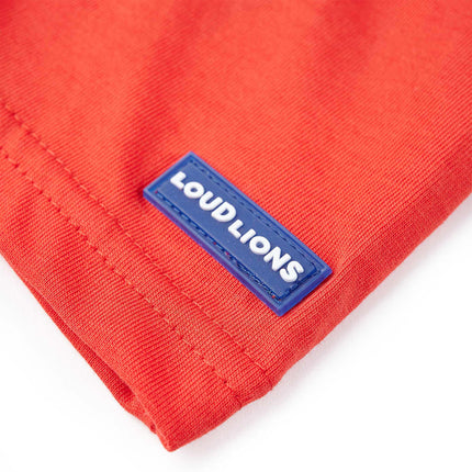 Kortærmet T-shirt til børn str. 140 rød