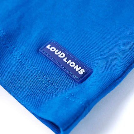 T-shirt til børn str. 128 lyseblå