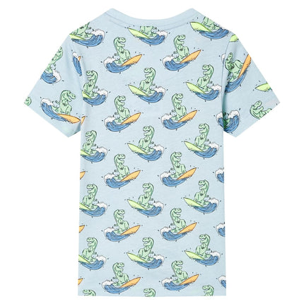Pyjamas til børn str. 116 korte ærmer lyseblå