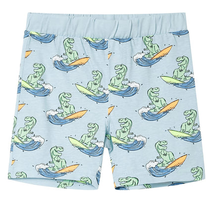 Pyjamas til børn str. 116 korte ærmer lyseblå