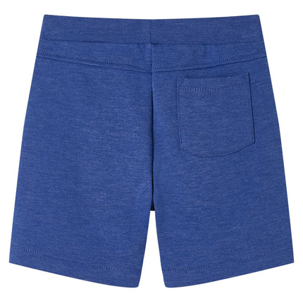 Shorts til børn str. 128 med snøre blåmeleret