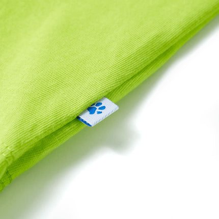 Kortærmet T-shirt til børn str. 116 limegrøn