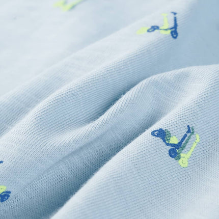 T-shirt til børn str. 116 lyseblå