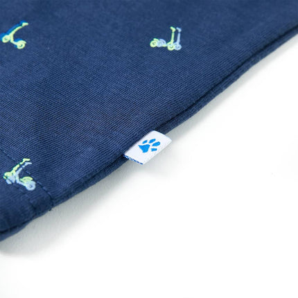T-shirt til børn str. 92 mørkeblå