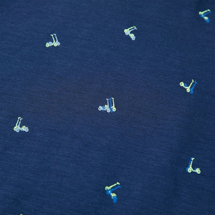 T-shirt til børn str. 128 mørkeblå