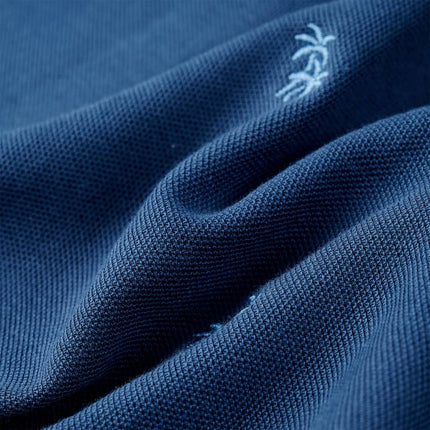 Poloshirt til børn str. 116 mørkeblå