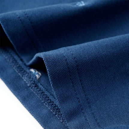 Poloshirt til børn str. 128 mørkeblå