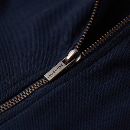 Sweatshirt til børn str. 92 med lynlås marineblå