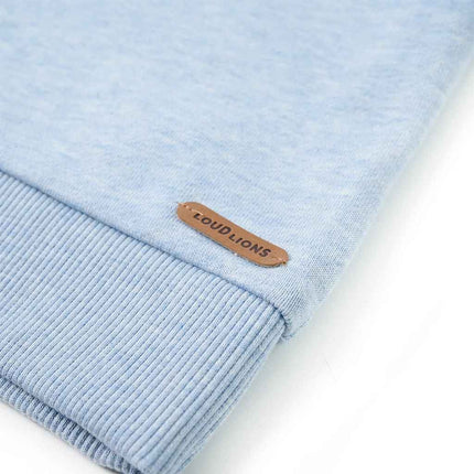 Sweatshirt til børn str. 128 blåmeleret