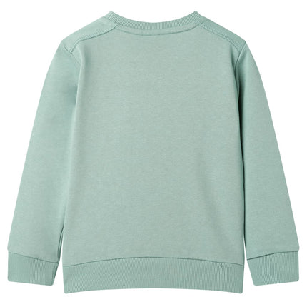 Sweatshirt til børn str. 116 lys kakifarve
