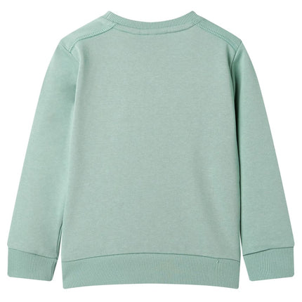 Sweatshirt til børn str. 128 lys kakifarve