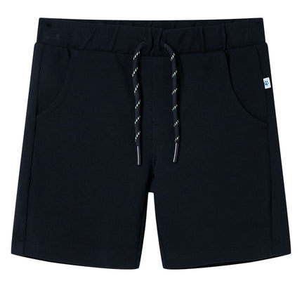 Shorts til børn str. 116 med snøre marineblå