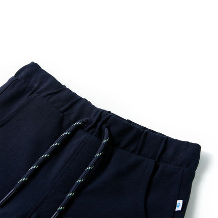 Shorts til børn str. 116 med snøre marineblå