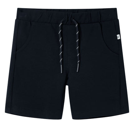 Shorts til børn str. 128 med snøre marineblå