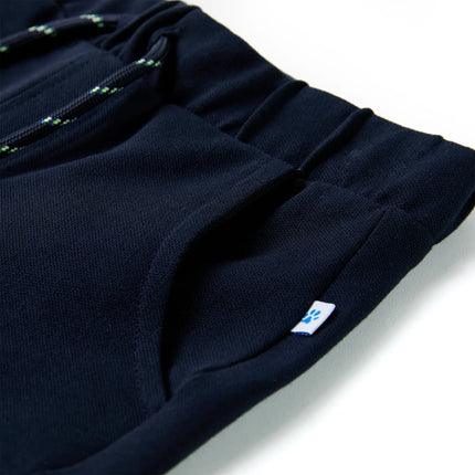 Shorts til børn str. 128 med snøre marineblå