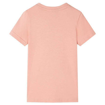 T-shirt til børn str. 116 lys orange