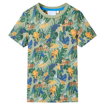 Kortærmet T-shirt til børn str. 116 flerfarvet