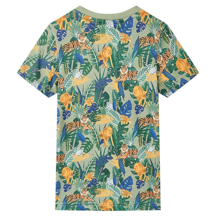 Kortærmet T-shirt til børn str. 116 flerfarvet