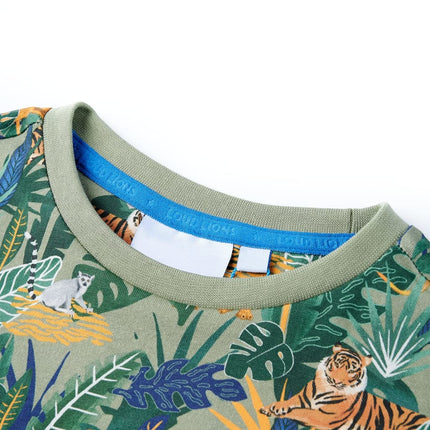 Kortærmet T-shirt til børn str. 116 flerfarvet