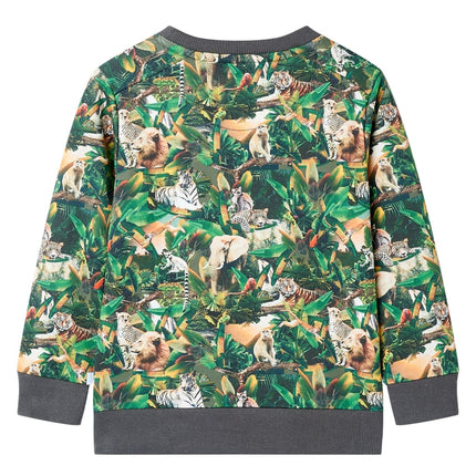Sweatshirt til børn str. 104 Old Petrol
