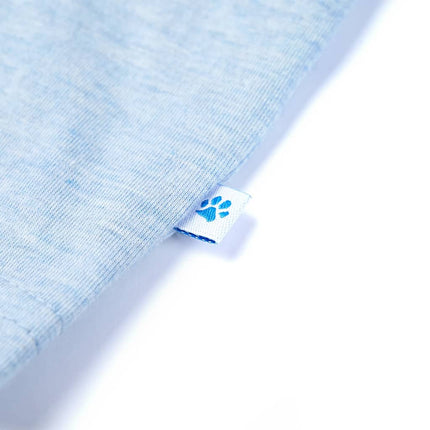 T-shirt til børn str. 128 blåmeleret