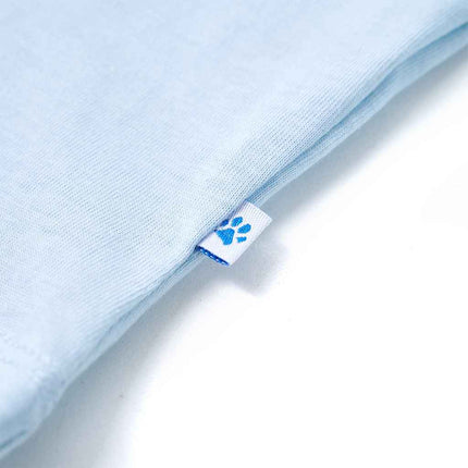 T-shirt til børn str. 104 lyseblå
