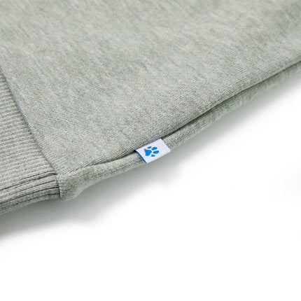 Sweatshirt til børn str. 92 lys kakimeleret