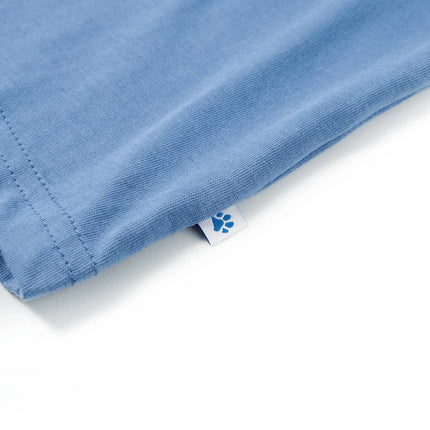 T-shirt til børn str. 128 blå