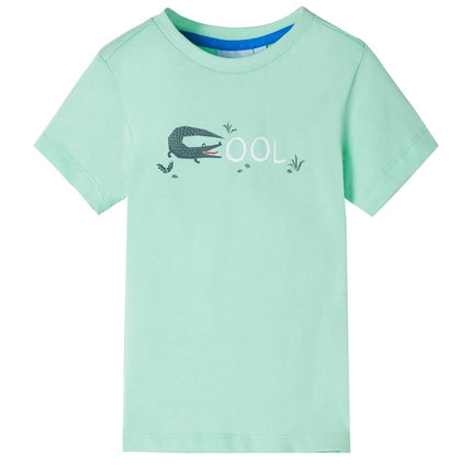 T-shirt til børn str. 92 lysegrøn