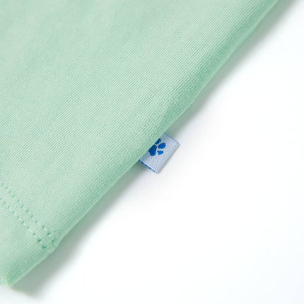 T-shirt til børn str. 92 lysegrøn