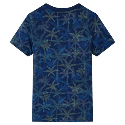 T-shirt til børn str. 128 marineblå
