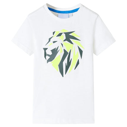T-shirt til børn str. 128 ecrufarvet