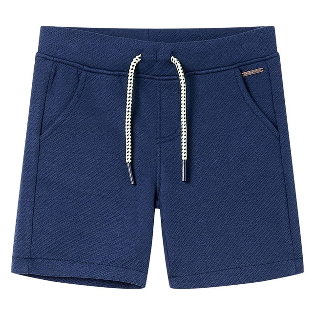 Shorts til børn str. 104 med snøre mørkeblå
