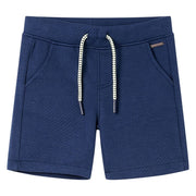Shorts til børn str. 104 med snøre mørkeblå