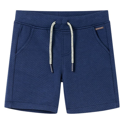 Shorts til børn str. 116 med snøre mørkeblå