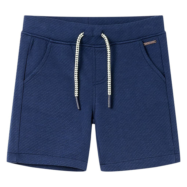 Shorts til børn str. 116 med snøre mørkeblå