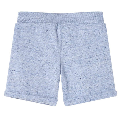 Shorts til børn str. 128 med snøre blåmeleret