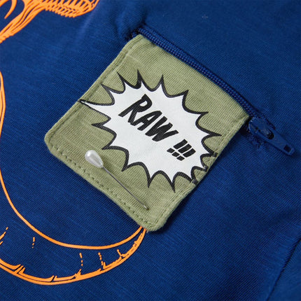 T-shirt til børn str. 116 mørkeblå