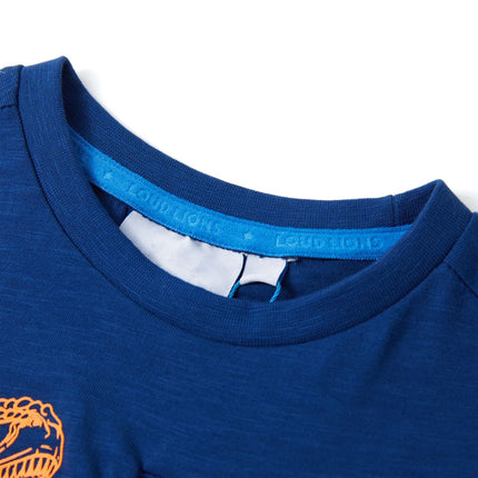 T-shirt til børn str. 128 mørkeblå
