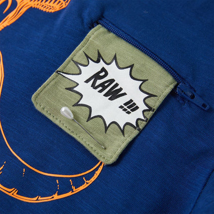 T-shirt til børn str. 128 mørkeblå