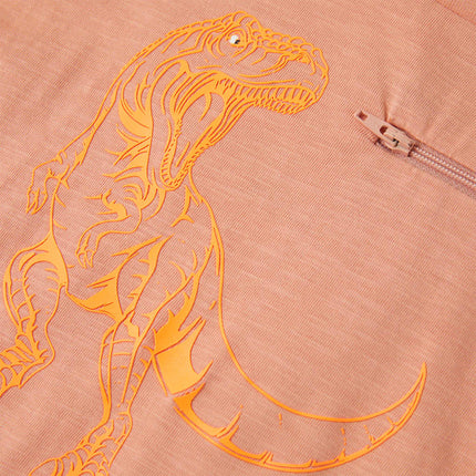 T-shirt til børn str. 128 lys orange