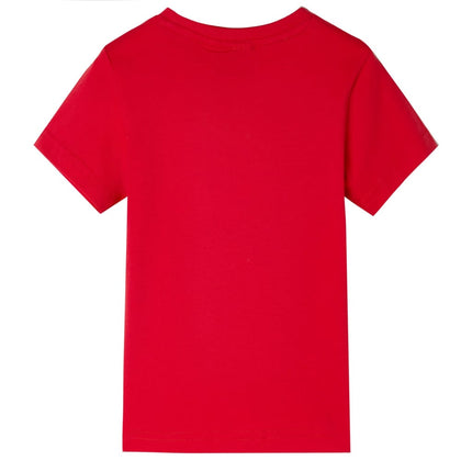 T-shirt til børn str. 140 rød