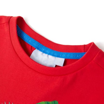 T-shirt til børn str. 140 rød