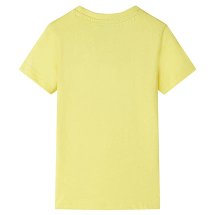 T-shirt til børn str. 128 gul
