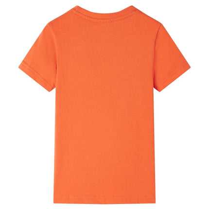 T-shirt til børn str. 104 lys orange