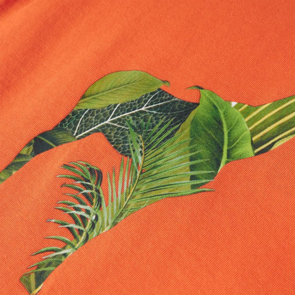 T-shirt til børn str. 128 lys orange