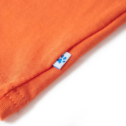 T-shirt til børn str. 140 lys orange