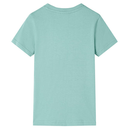 T-shirt til børn str. 128 lys kakifarve